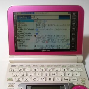 シャープブレイン電子辞書中高校生向き