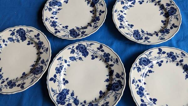 送料無料★★ROYAL MEISSEN 中皿 ケーキ皿 取り皿 5枚セット ★
