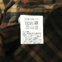 BEAUTY＆YOUTH UNITED ARROWS ビューティーアンドユース ダークチェックワイドフォルムシャツ 1216-149-2541 L ボタンダウン g13595_画像8