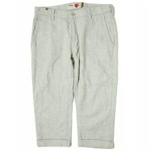 NOTIFY Notify made in Japan Ginko 5 pocket wool cropped pants 32 light gray bottoms g15691