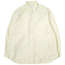 BEAUTY＆YOUTH UNITED ARROWS ビューティーアンドユース キャンディストライプビッグシャツ 1211-149-7292 L イエロー 長袖 BD g13584_画像1