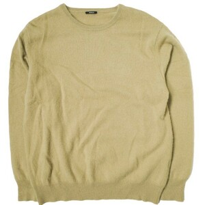 DENHAM デンハム CASHMERE KNIT カシミヤクルーネックニット 27191-1-71901 L ベージュ セーター プルオーバー トップス g15788