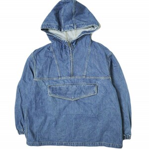 KUON クオン 日本製 PULL OVER JACKET デニムプルオーバーアノラックジャケット 1901J04 M Indigo Gジャン 久遠 アウター g15945