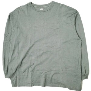 Graphpaper グラフペーパー 日本製 L/S Oversized Tee ロングスリーブオーバーサイズTシャツ Free グレー 長袖 トップス g15984