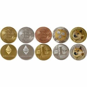 仮想通貨 レプリカコイン10個セット ビットコイン イーサリアム リップル ドージコイン ライトコイン