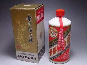 中国 貴州茅台酒 マオタイ酒 天女ラベル 53% 0.54L(540ml) 重量1070g 箱付☆KWEICHOW MOUTAI