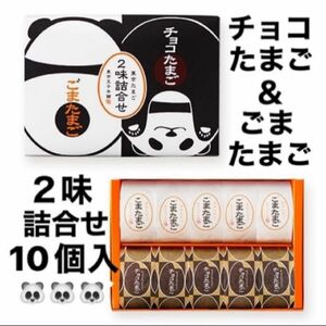 【未開封発送】東京たまご チョコたまご ごまたまご 詰合せ パンダパッケージ 10個入 東京限定