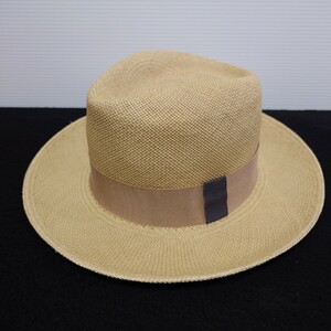 La cerise sur le chapeau フランス製 ストローハット 天然草木 帽子 レディース