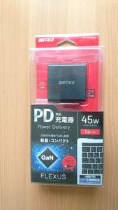 【新品】BUFFALO 45W ACアダプター BSACPD4505BK USB Type-C PD3.0正規認証品