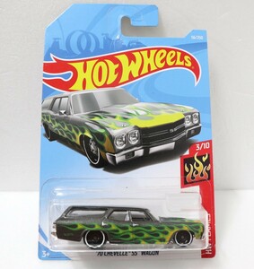 '70 シボレー シェベルSS ワゴン/フレイムス/ガンメタ系/ホットウィール/Hotwheels/1970 Chevrolet Chevelle SS Wagon/Flames/