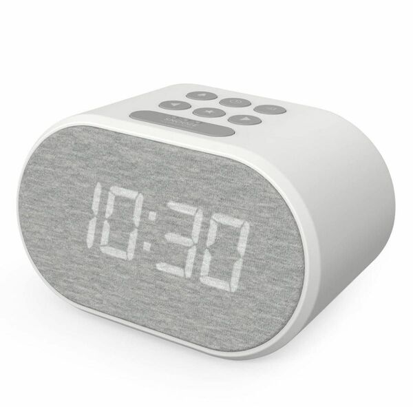 i-box 目覚まし時計 LEDバックライト付き　USB充電器&FMラジオ付き 5段階調光機能付き 