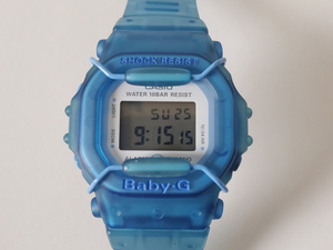 CASIO Baby-G BG-380　ブルーに染色