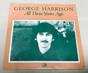 ◆ベルギーORG◆ GEORGE HARRISON / ALL THOSE YEARS AGO ◆貴重ジャケット付き