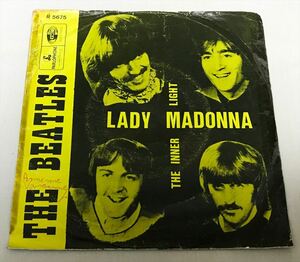 ◆ベルギーORG◆ BEATLES / LADY MADONNA ◆貴重ジャケット付き/PARLOPHONE黒ラベル