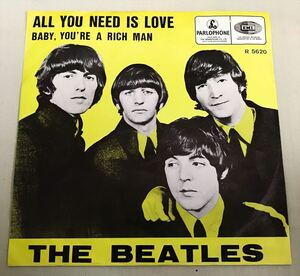 ◆ベルギーORG◆ BEATLES / ALL YOU NEED IS LOVE ◆貴重ジャケット付き