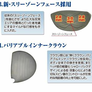 【新品最安値】日本一404Yで ゼクシオ ZX5 ステルス SIM2 パラダイム TSR3 G430 より飛んで爆安 ワークスゴルフ マキシマックス ドライバーの画像5