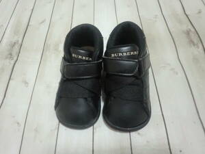  Burberry BURBERRY Logo Mark ребенок обувь Kids черный size:13.