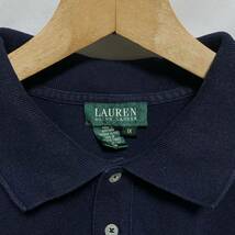 LAUREN Ralph Lauren ラルフローレン ポロシャツ　ネイビー　1X XLサイズ レディース ワンポイント_画像3