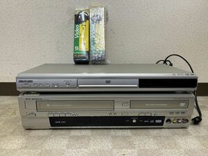 通電、動作確認済　DX BROADTEC ビデオ一体型DVDレコーダー　MITSUBISHI DVDプレーヤーDJ-P230