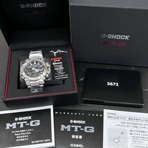 新品 カシオ 国内正規保証 タグ付 G-SHOCK MTG-B3000D-1A9JF MT-G ソーラー電波 Bluetooth サファイア 耐衝撃 20気圧防水 メタル 腕時計_画像2