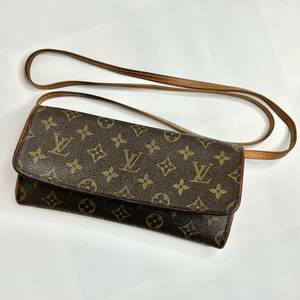 LOUIS VUITTON ルイヴィトン ポシェットツインGM モノグラム ショルダーバッグ ポシェットツイン クラッチバッグ ポシェット ブラウン 