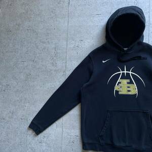 NIKE ナイキ ワンポイント カレッジロゴ JB プルオーバー パーカー ブラック L