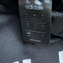 adidas アディダス プリント ロゴ プルオーバー パーカー ブラック M_画像4
