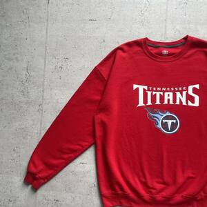 vintage 90's ATHLETIC WORKS カレッジロゴ TENNESSEE クルーネック スウェット トレーナー レッド XL