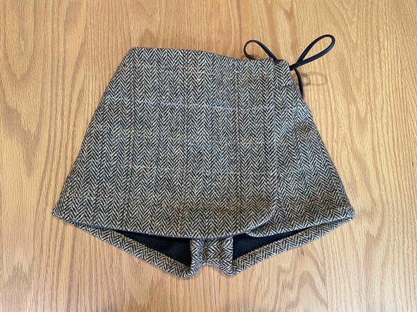 韓国子供服　mon atelier tweed wrap pants