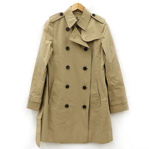 バーバリー BURBERRY トレンチコート ライナー付 綿 キュプラ 毛 ベージュ サイズ40【yy】【中古】4000065801801348