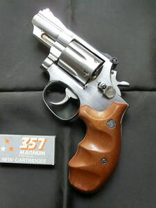  Kokusai S&W M66 2.5in ABS real custom combat Magnum finger group oversize grip attaching 