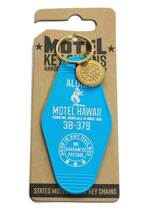 モーテル ハワイ キーホルダー ライトブルー プラスチック製 フラガール柄 MOTLE HAWAII ホノルル モーテル ホテル キーホルダー_画像4