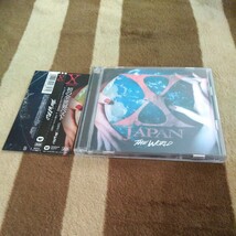 X JAPAN CD 2枚組 ベスト アルバム「THE WORLD」BEST YOSHIKI ToshI hide pata heath 帯あり紅 Forever Love DAHLIA Rusty Nail _画像1