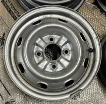 旧車 トヨタ 純正 鉄 スチールホイール 14インチ 14x5J+45 3.2 89/8 PCD114.3/4H 中古4本 希少 GX71 マークⅡ ？_画像5