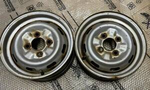 日産純正スチールホイール　12インチ　12x4.50B PCD100 4穴　2本セット　5 17079K NISSAN 4.50Bx12 A1707