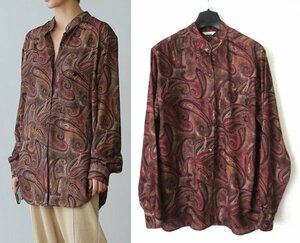 19S/S TODAYFUL Georgette Paisley Shirts F トゥデイフル ジョーゼット ペイズリーシャツ ※レターパック送料無料