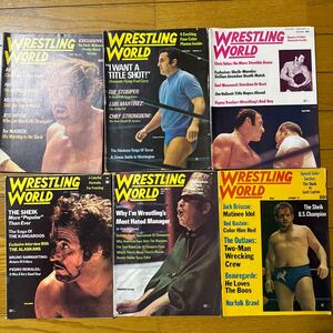 3239. magazine Professional Wrestling magazine WRESTLING WORLD 1971/72 year 6 pcs. 