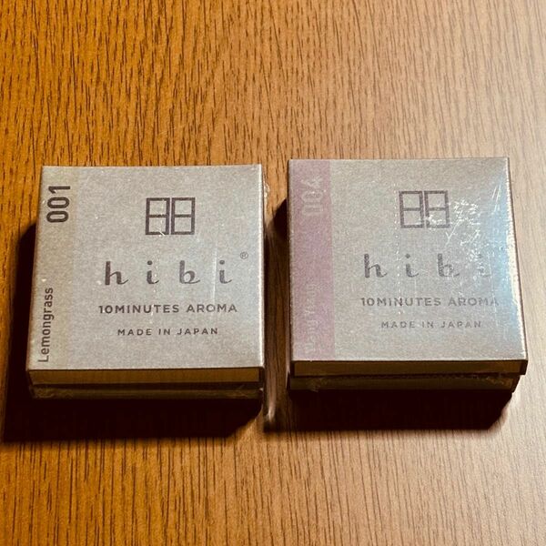 hibi お香スティック レモングラス & イランイラン 8本入（専用マット付）