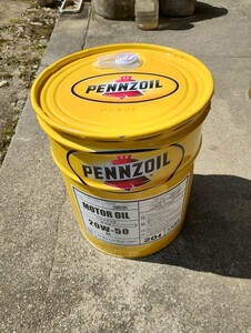ペンズオイル PENNZOIL MOTOR OIL 20W-50 SL 20L ペール缶　正規品未開封