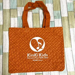 トートバッグ　KinKi Kids 2010-2011 ～ 君も堂本FAMILY キンキキッズ　オレンジ　