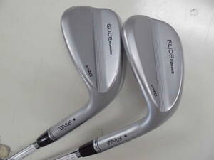 ピン(PING)・GLIDE FORGED PRO(黒ドット)・50度と56度・2本ウェッジ・S(NSneo)中古ま