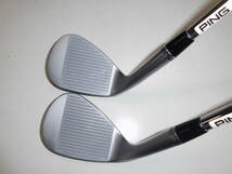 ピン(PING)・GLIDE FORGED PRO(黒ドット)・50度と56度・2本ウェッジ・S(NSneo)中古ま_画像3