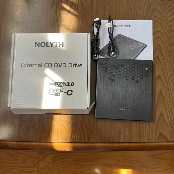 603p1805☆ Yisjek CD DVDドライブ 外付けUSB 3.0タイプCスロットインCD/DVDドライブ オーディオ/USBポート/電源ケーブル付き