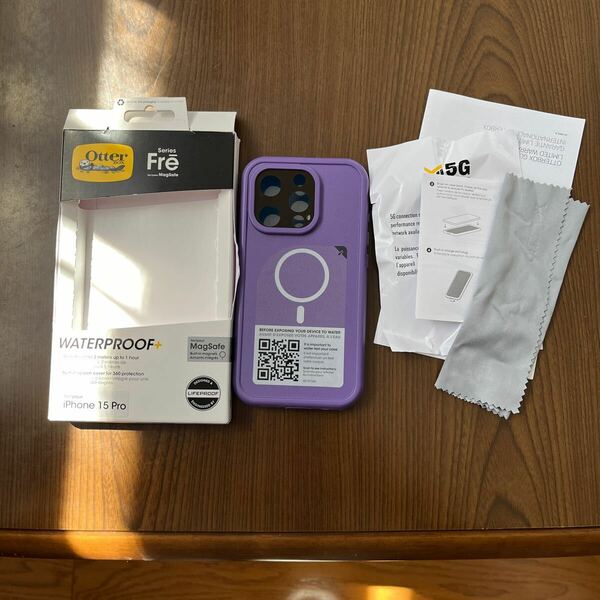 603p2008☆ 【国内正規品】OtterBox Fre MagSafe iPhone 15 Pro用ケース Plum 米軍MIL規格取得〔オッターボックス