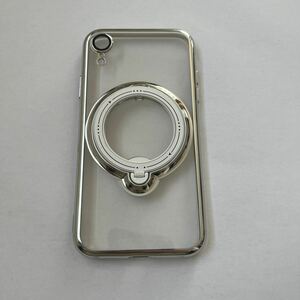 603p2222☆ iPhone XR 用 ケース リング付き クリア磁気ケース 耐衝撃 Magnetic 対応 レンズフィルム 高透過率 スタンド機能 角度調整可能 