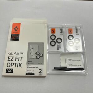 603p2323☆ Spigen Glas tR EZ Fit Optik Pro iPhone 15 Pro/15 Pro Max/14 Pro/14 Pro Max 用 カメラフィルム 保護 