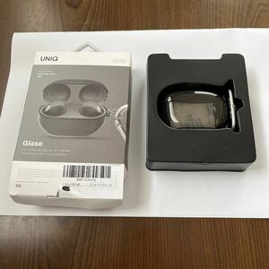 603p2335☆ UNIQ SONY WF-1000XM5 クリア ケース 衝撃 吸収 保護 LED可視 TPUカバー カラビナ/ストラップ付き GLASEシリーズ 