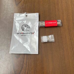 603p3023* Wansenda Type-C USB память смартфон . персональный компьютер . можно использовать Type-C USB + USB 3.0 обе для память (128GB, красный )