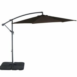  free shipping hanging parasol garden parasol hanging lowering gardening folding sun shade sunshade width 300cm height 240cm Brown new goods 