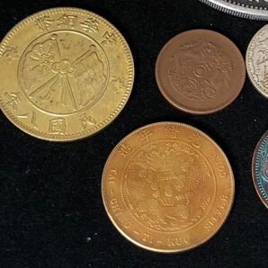 中国古銭 硬貨 銅貨 銀貨 光緒元宝 中華民国銅元 など 7枚 総重量261gの画像2